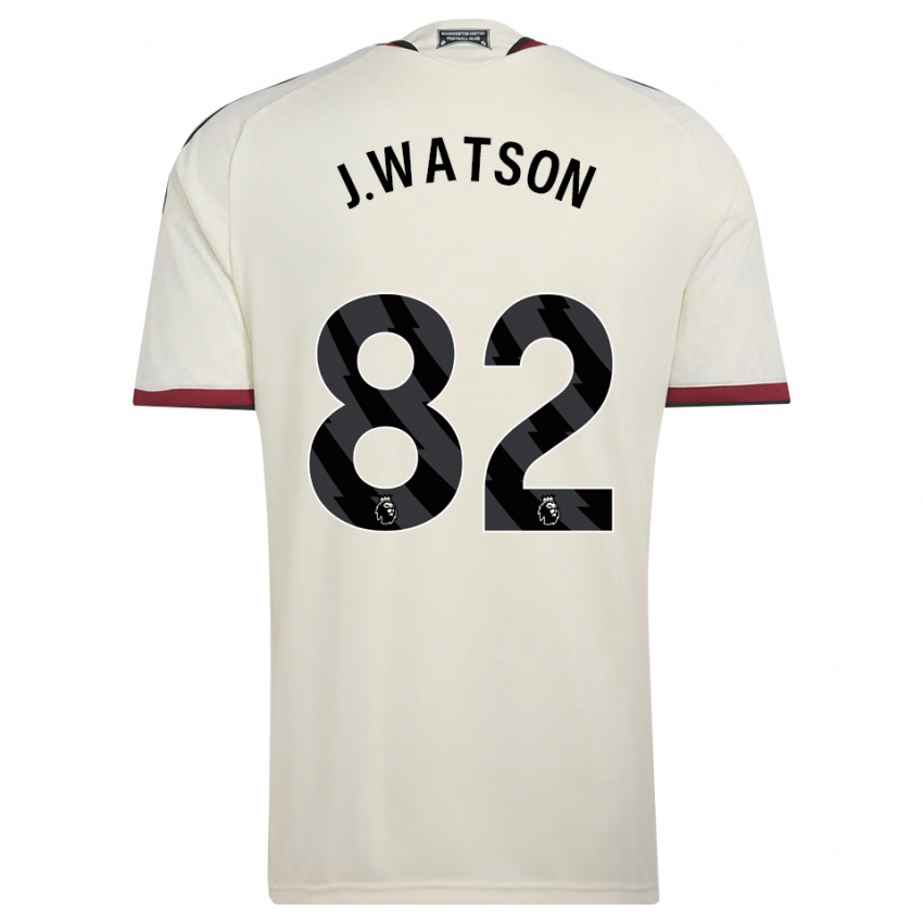 גברים Jacob Watson #82 בז' שחור אדום ג'רזי קיט שלישי 2026/27 חולצה קצרה