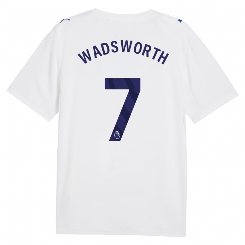 גברים Sam Wadsworth #7 צי כחול לבן ג'רזי קיט שלישי 2026/27 חולצה קצרה