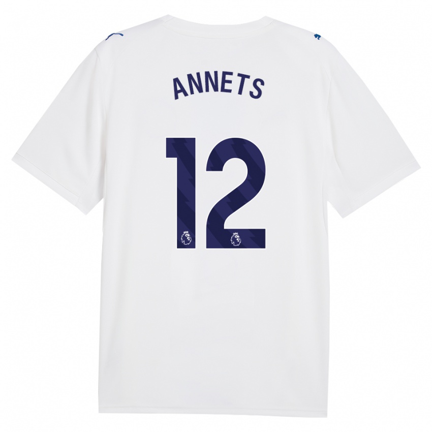 גברים Eve Annets #12 צי כחול לבן ג'רזי קיט שלישי 2026/27 חולצה קצרה