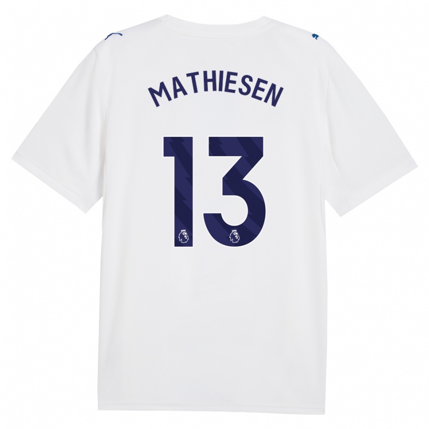 גברים Toran Mathiesen #13 צי כחול לבן ג'רזי קיט שלישי 2026/27 חולצה קצרה