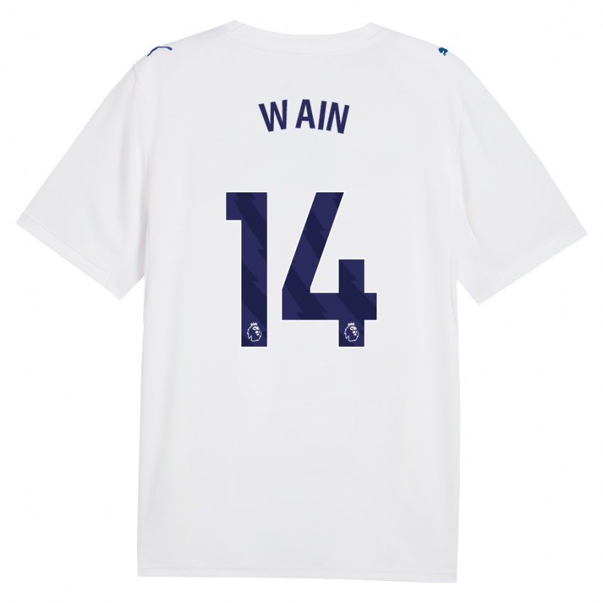 גברים Jake Wain #14 צי כחול לבן ג'רזי קיט שלישי 2026/27 חולצה קצרה