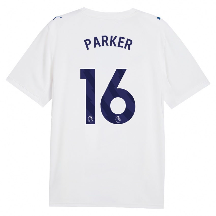 גברים Xavier Parker #16 צי כחול לבן ג'רזי קיט שלישי 2026/27 חולצה קצרה