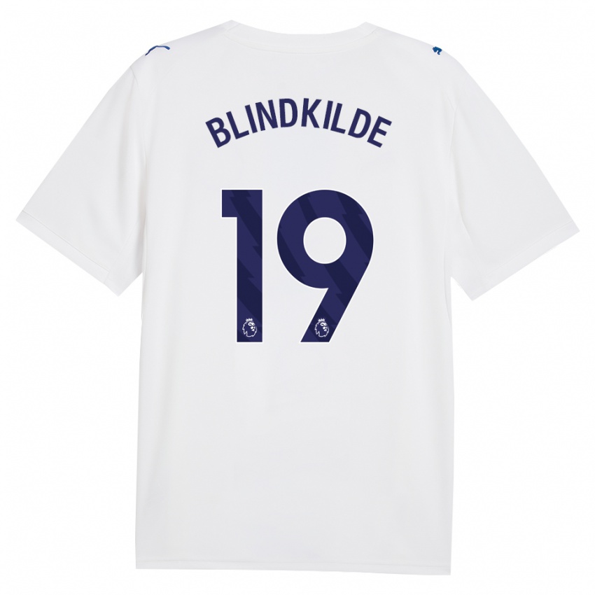 גברים Laura Blindkilde Brown #19 צי כחול לבן ג'רזי קיט שלישי 2026/27 חולצה קצרה