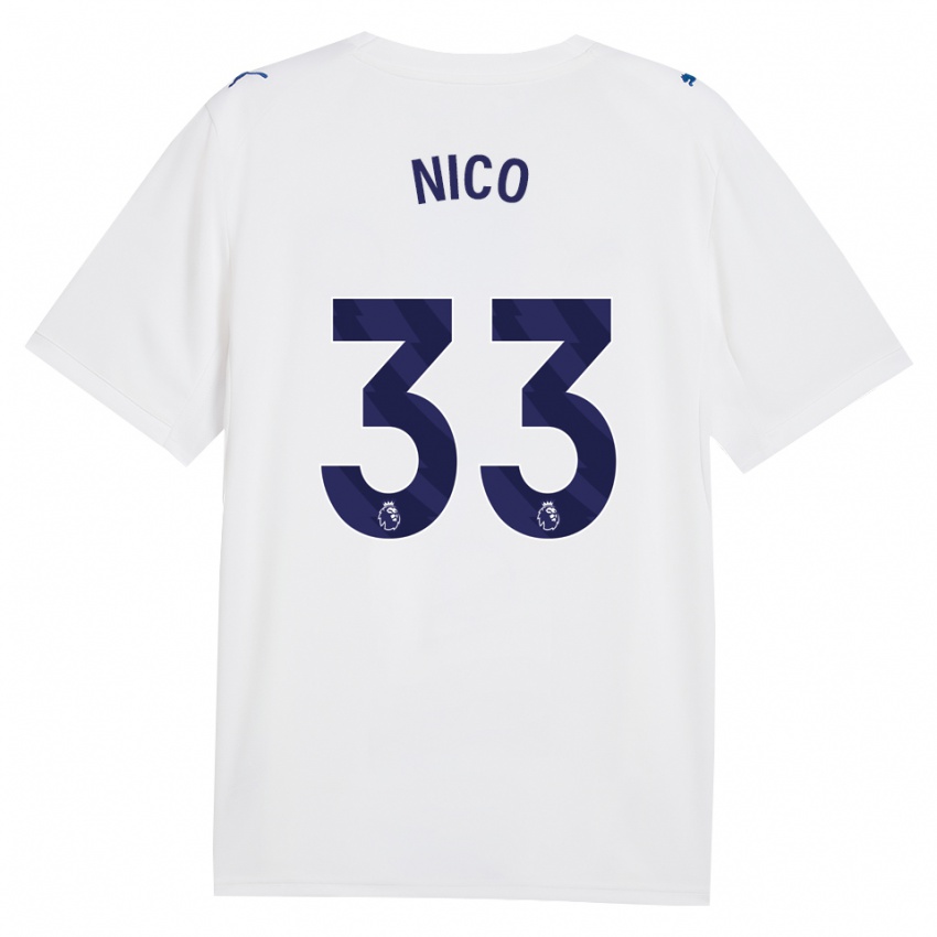 גברים Nico O'reilly #33 צי כחול לבן ג'רזי קיט שלישי 2026/27 חולצה קצרה