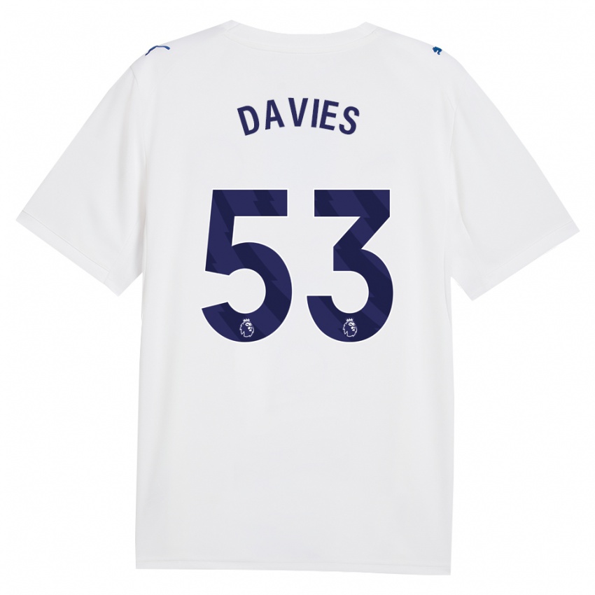 גברים Mayzee Davies #53 צי כחול לבן ג'רזי קיט שלישי 2026/27 חולצה קצרה
