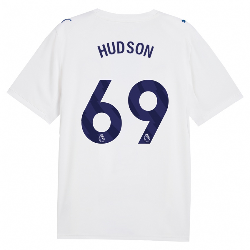 גברים Max Hudson #69 צי כחול לבן ג'רזי קיט שלישי 2026/27 חולצה קצרה