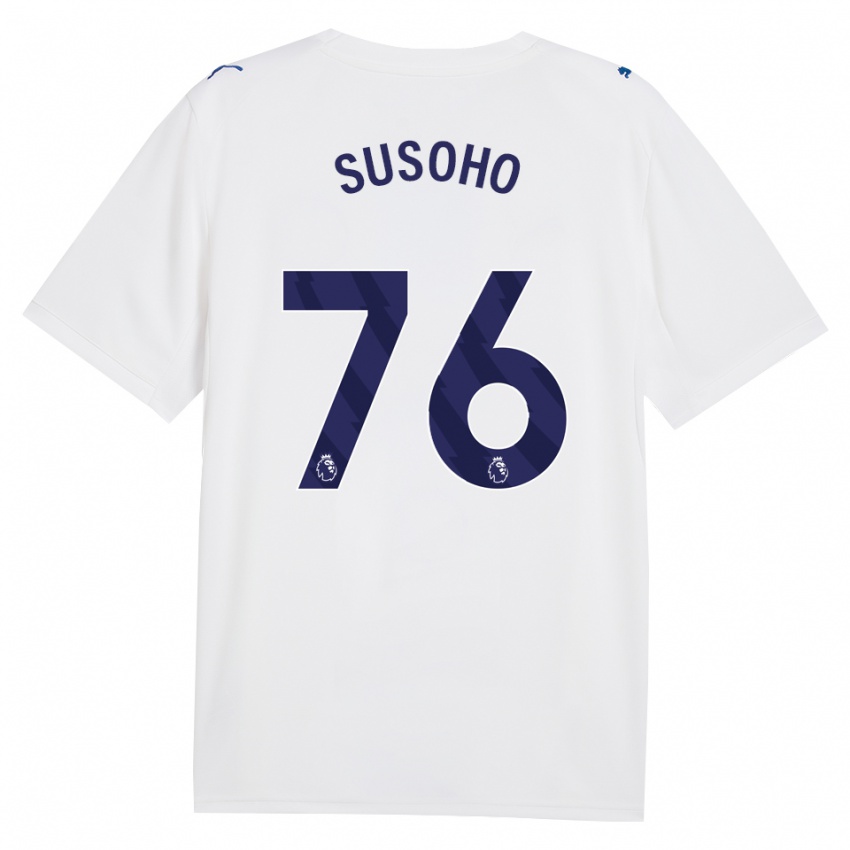 גברים Mahamadou Susoho #76 צי כחול לבן ג'רזי קיט שלישי 2026/27 חולצה קצרה