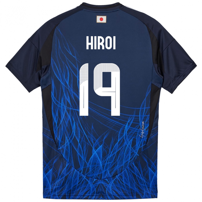 ילדים יַפָּן Rando Hiroi #19 כחול כהה ג'רזי ביתית 24-26 חולצה קצרה