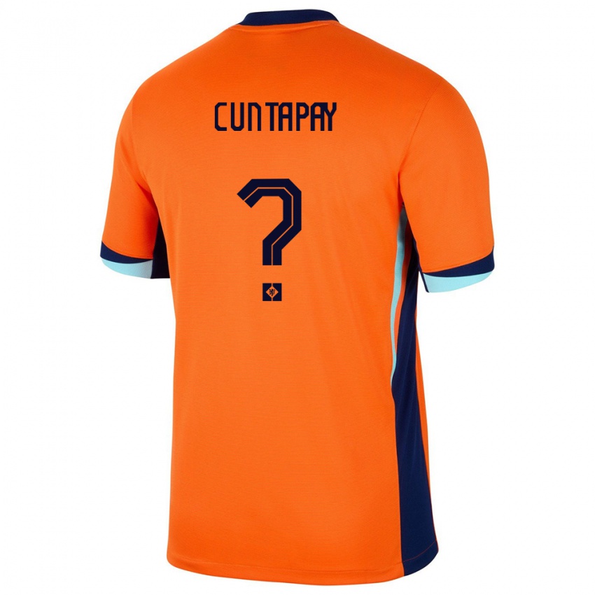 ילדים הולנד Sam Cuntapay #0 תפוז ג'רזי ביתית 24-26 חולצה קצרה