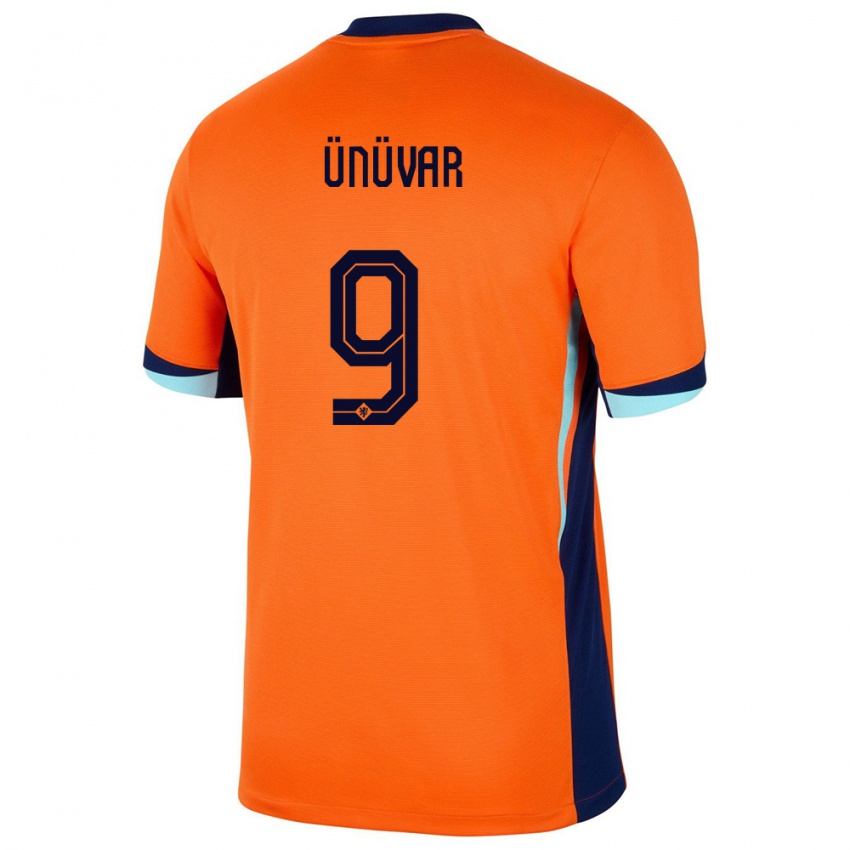 ילדים הולנד Emre Ünüvar #9 תפוז ג'רזי ביתית 24-26 חולצה קצרה