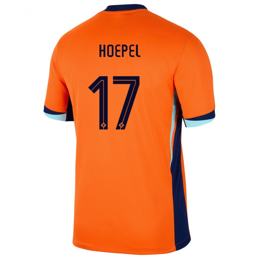 ילדים הולנד Jerayson Hoepel #17 תפוז ג'רזי ביתית 24-26 חולצה קצרה