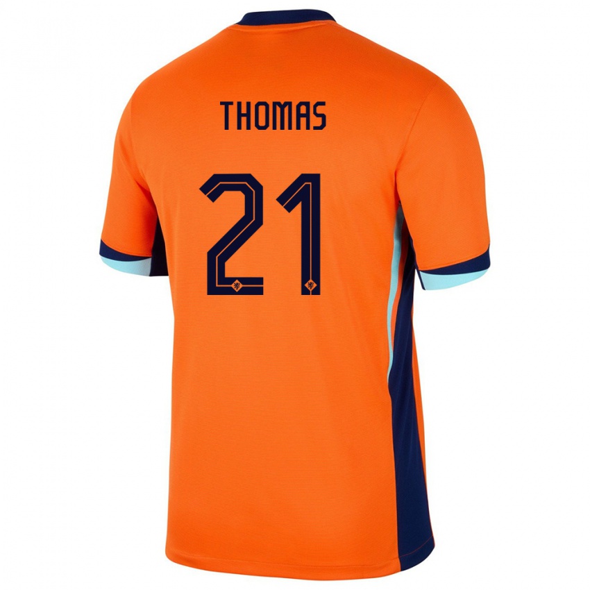 ילדים הולנד Ayodele Thomas #21 תפוז ג'רזי ביתית 24-26 חולצה קצרה