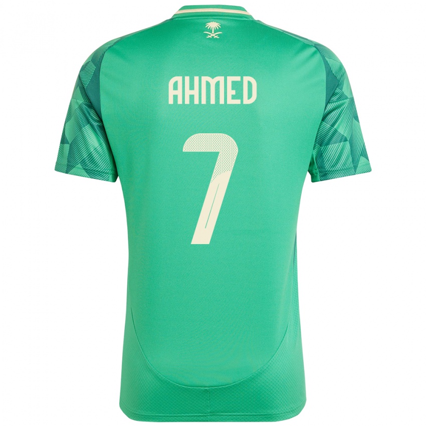 ילדים ערב הסעודית Thari Ahmed #7 יָרוֹק ג'רזי ביתית 24-26 חולצה קצרה