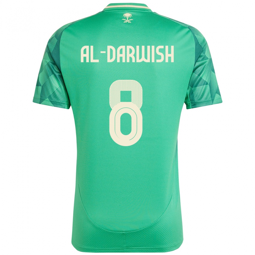 ילדים ערב הסעודית Mohammed Al-Darwish #8 יָרוֹק ג'רזי ביתית 24-26 חולצה קצרה