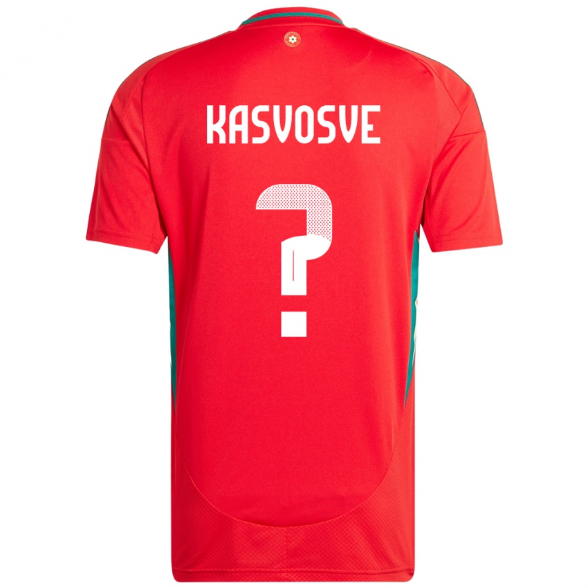 ילדים ויילס Henry Kasvosve #0 אָדוֹם ג'רזי ביתית 24-26 חולצה קצרה