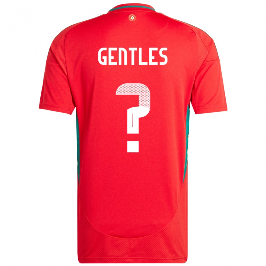 ילדים ויילס Josh Gentles #0 אָדוֹם ג'רזי ביתית 24-26 חולצה קצרה