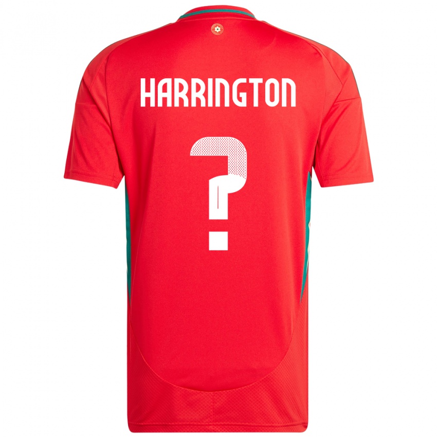 ילדים ויילס Theo Harrington #0 אָדוֹם ג'רזי ביתית 24-26 חולצה קצרה