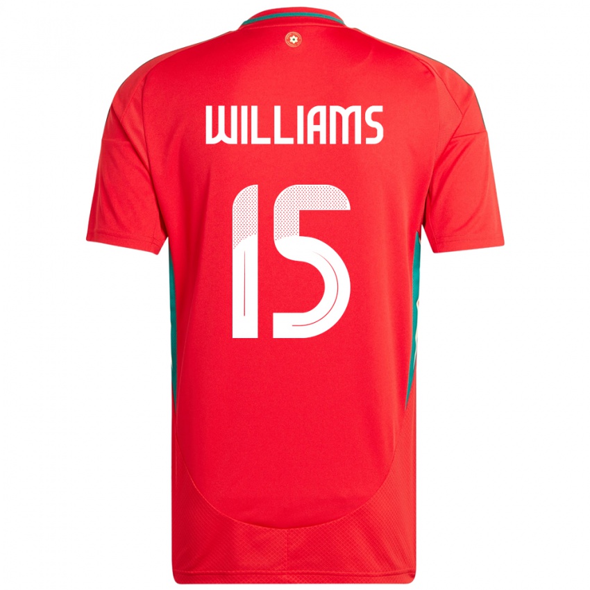 ילדים ויילס Joe Williams #15 אָדוֹם ג'רזי ביתית 24-26 חולצה קצרה