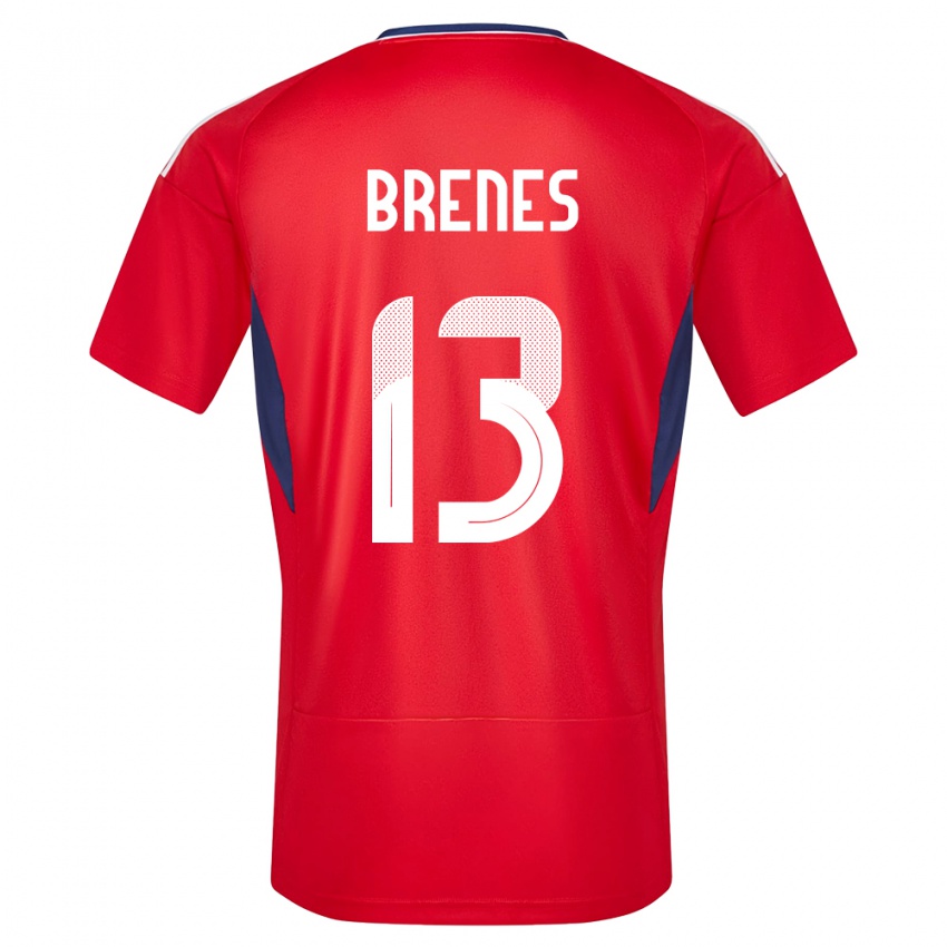 ילדים קוסטה ריקה Jefferson Brenes #13 אָדוֹם ג'רזי ביתית 24-26 חולצה קצרה