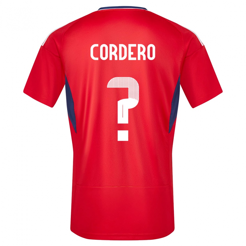 ילדים קוסטה ריקה Owen Cordero #0 אָדוֹם ג'רזי ביתית 24-26 חולצה קצרה