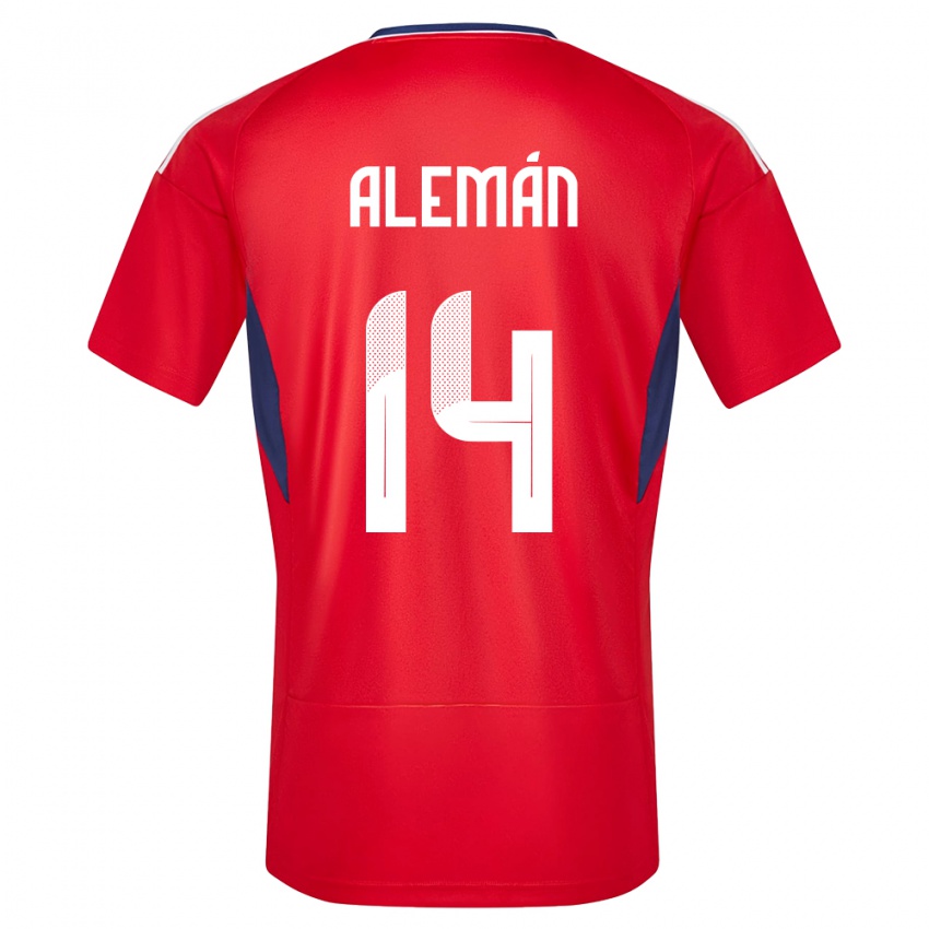 ילדים קוסטה ריקה Jeremy Alemán #14 אָדוֹם ג'רזי ביתית 24-26 חולצה קצרה