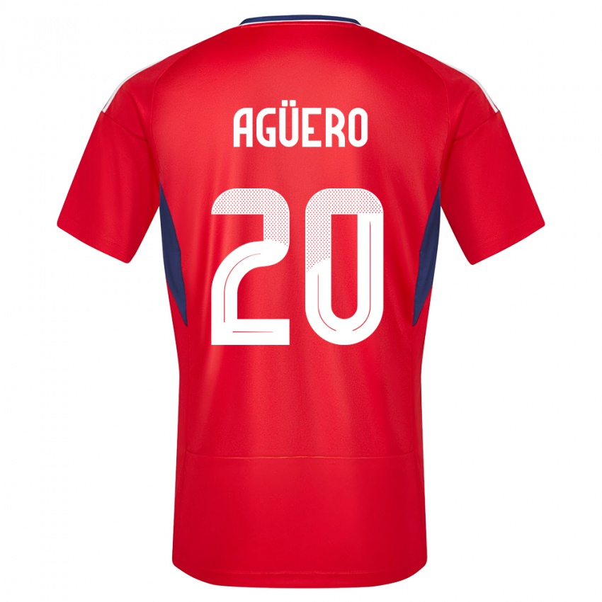 ילדים קוסטה ריקה Pablo Agüero #20 אָדוֹם ג'רזי ביתית 24-26 חולצה קצרה