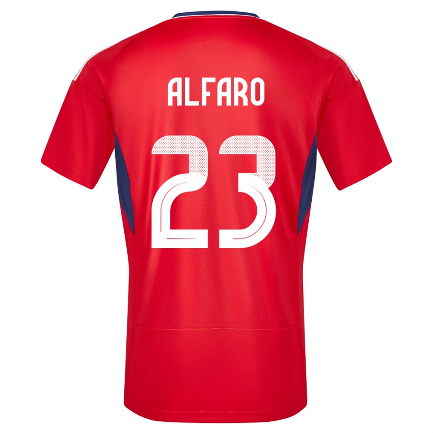 ילדים קוסטה ריקה Marshall Alfaro #23 אָדוֹם ג'רזי ביתית 24-26 חולצה קצרה
