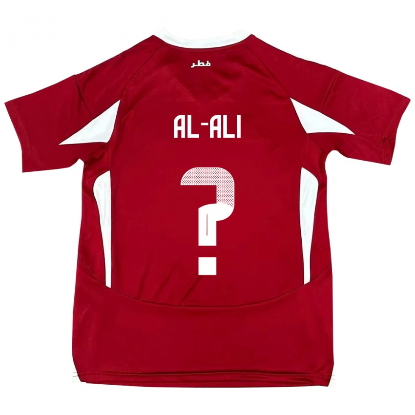 ילדים קטאר Abdulla Al-Ali #0 אָדוֹם ג'רזי ביתית 24-26 חולצה קצרה