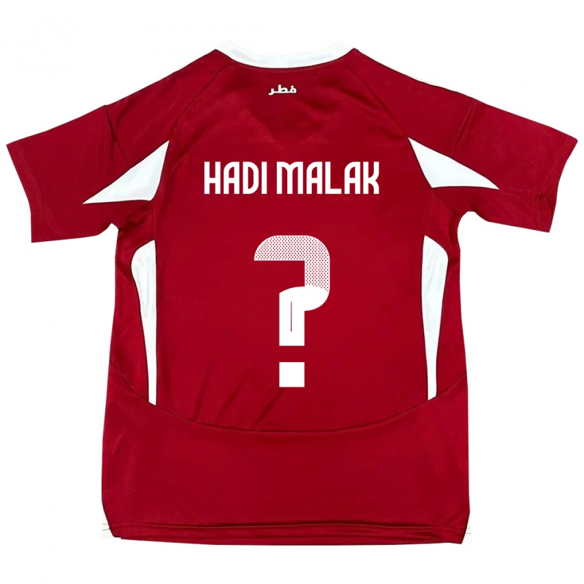 ילדים קטאר Karam Hadi Malak #0 אָדוֹם ג'רזי ביתית 24-26 חולצה קצרה