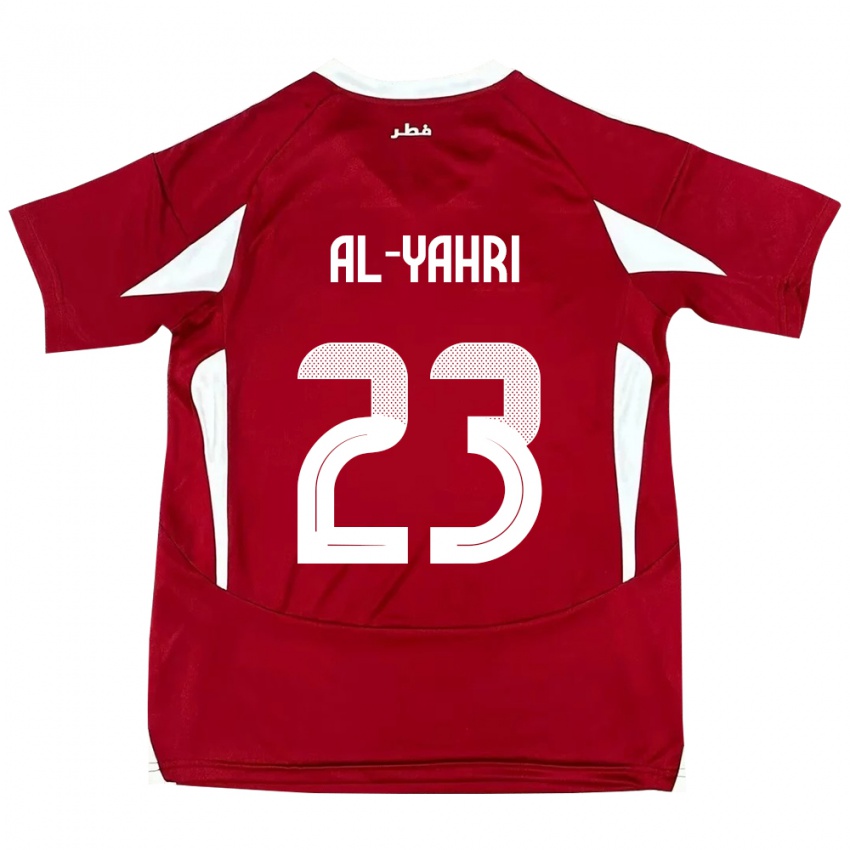 ילדים קטאר Nawaf Al-Yahri #23 אָדוֹם ג'רזי ביתית 24-26 חולצה קצרה