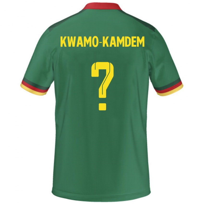 ילדים קמרון Jerome Noel Kwamo-Kamdem #0 יָרוֹק ג'רזי ביתית 24-26 חולצה קצרה