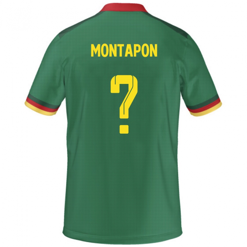 ילדים קמרון Fadil Montapon Hamed #0 יָרוֹק ג'רזי ביתית 24-26 חולצה קצרה