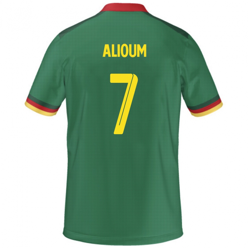ילדים קמרון Saidou Alioum #7 יָרוֹק ג'רזי ביתית 24-26 חולצה קצרה
