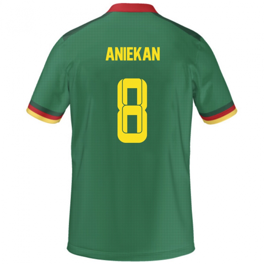 ילדים קמרון Stephan Aniekan #8 יָרוֹק ג'רזי ביתית 24-26 חולצה קצרה