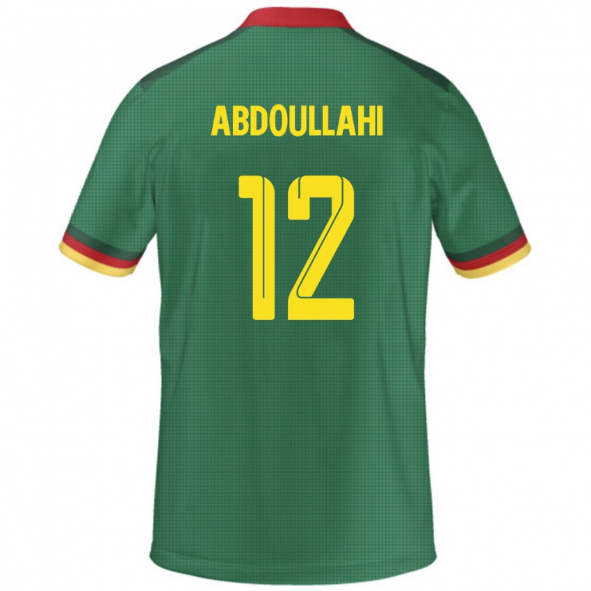 ילדים קמרון Tidjani Ahmadou Abdoullahi #12 יָרוֹק ג'רזי ביתית 24-26 חולצה קצרה