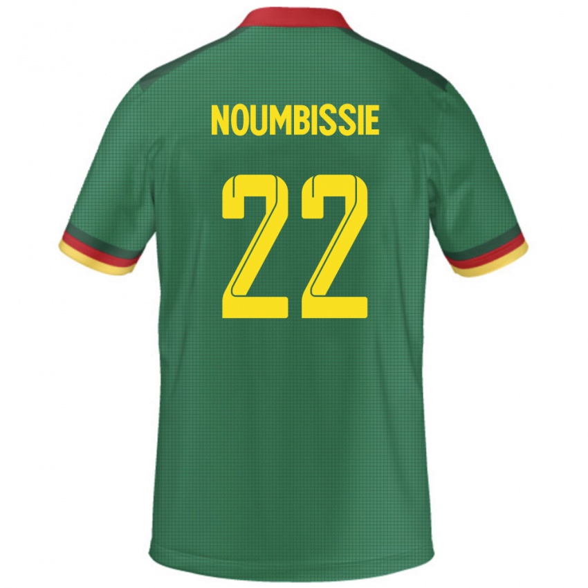 ילדים קמרון Stéphane Noumbissie #22 יָרוֹק ג'רזי ביתית 24-26 חולצה קצרה
