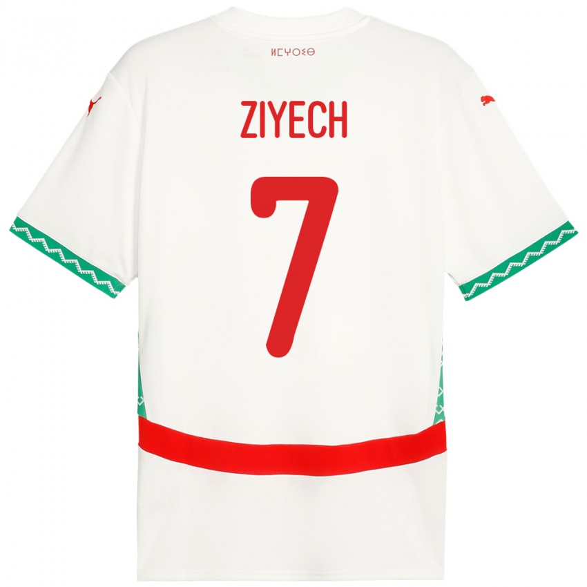 ילדים מָרוֹקוֹ חאקים זייך #7 לָבָן הרחק ג'רזי 24-26 חולצה קצרה