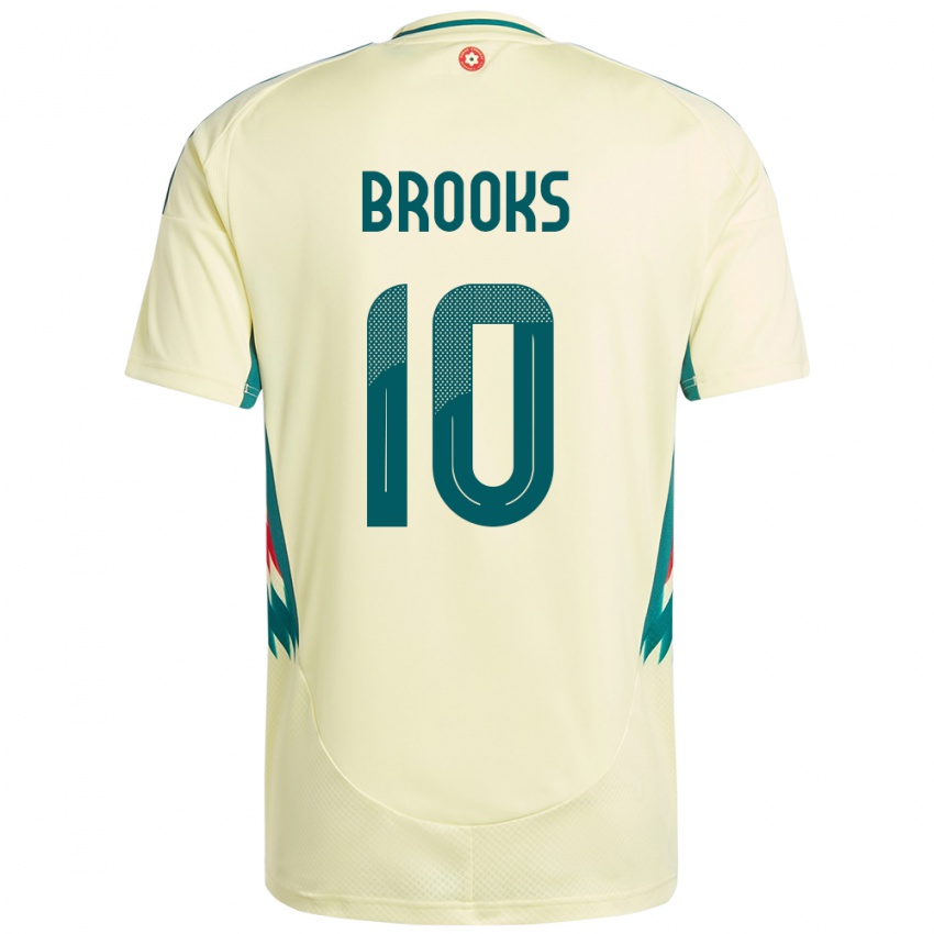 ילדים ויילס David Brooks #10 בז' צהוב הרחק ג'רזי 24-26 חולצה קצרה