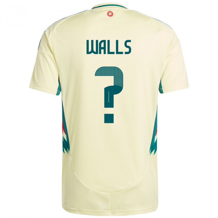 ילדים ויילס Archie Walls #0 בז' צהוב הרחק ג'רזי 24-26 חולצה קצרה