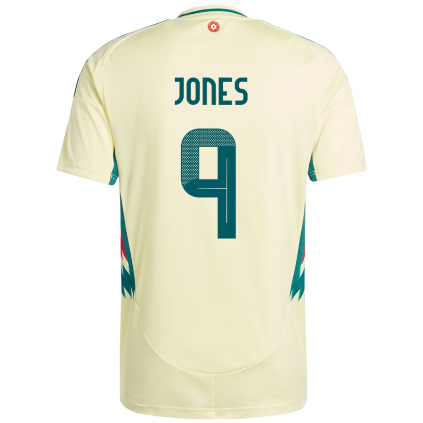 ילדים ויילס Sam Jones #9 בז' צהוב הרחק ג'רזי 24-26 חולצה קצרה