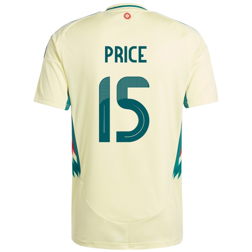ילדים ויילס Tom Price #15 בז' צהוב הרחק ג'רזי 24-26 חולצה קצרה