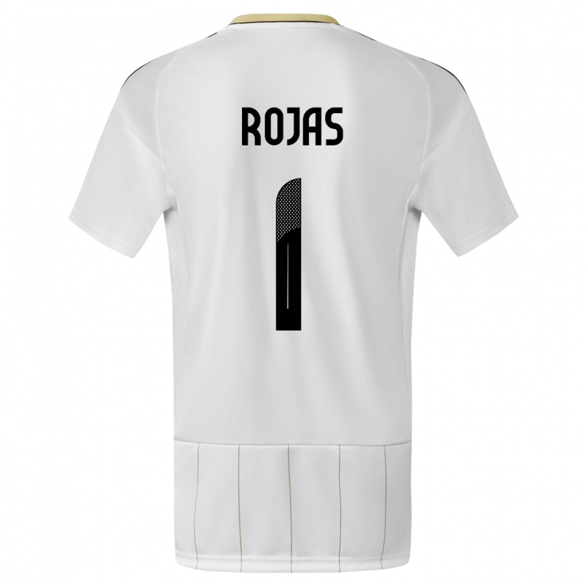 ילדים קוסטה ריקה Berny Rojas #1 לבן הרחק ג'רזי 24-26 חולצה קצרה