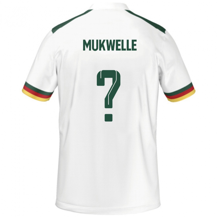 ילדים קמרון William Mukwelle #0 לָבָן הרחק ג'רזי 24-26 חולצה קצרה