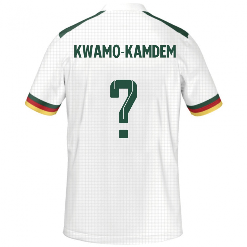 ילדים קמרון Jerome Noel Kwamo-Kamdem #0 לָבָן הרחק ג'רזי 24-26 חולצה קצרה
