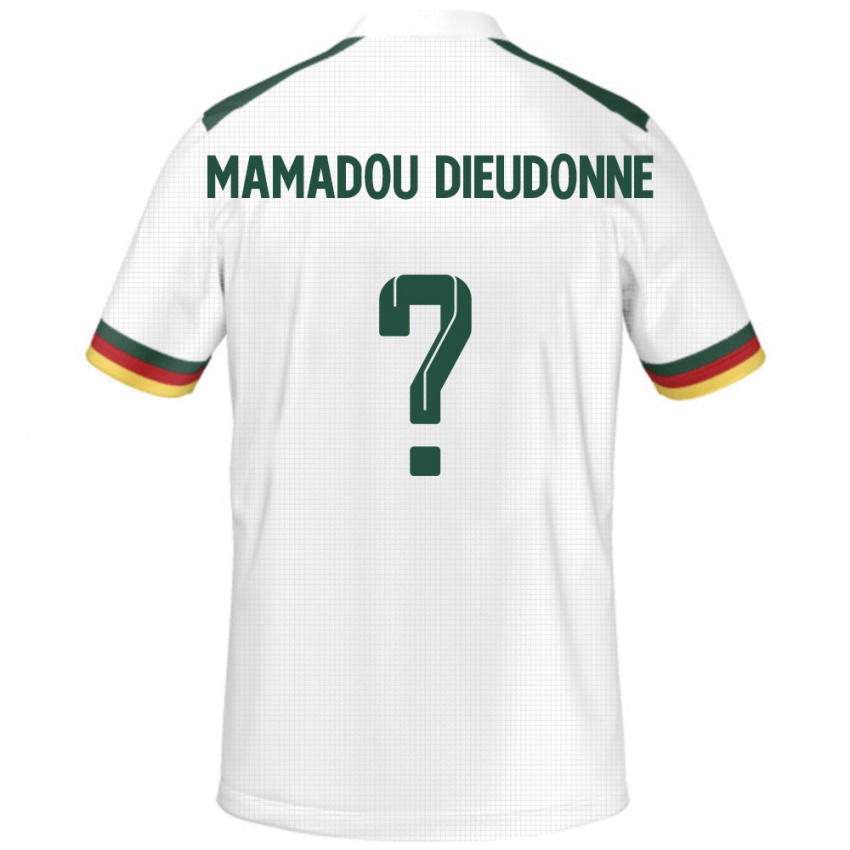 ילדים קמרון Malik Mamadou Dieudonne #0 לָבָן הרחק ג'רזי 24-26 חולצה קצרה