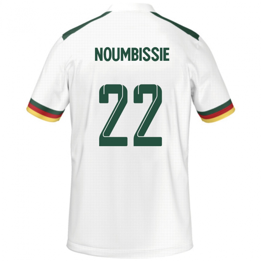 ילדים קמרון Stéphane Noumbissie #22 לָבָן הרחק ג'רזי 24-26 חולצה קצרה