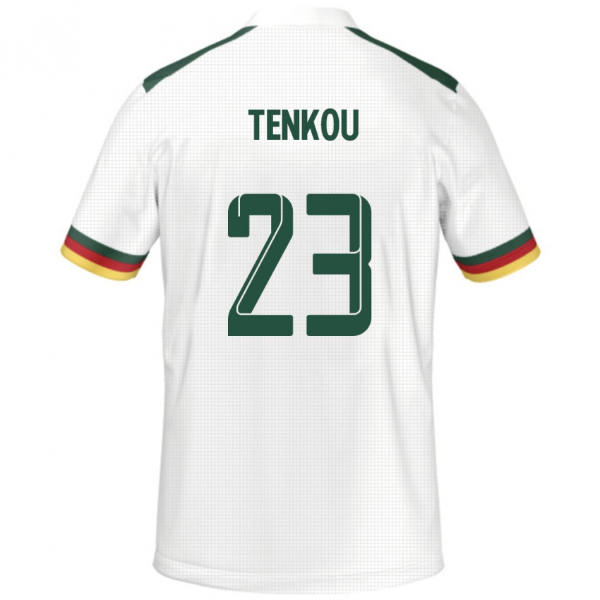 ילדים קמרון Yanike Tenkou Yougou #23 לָבָן הרחק ג'רזי 24-26 חולצה קצרה