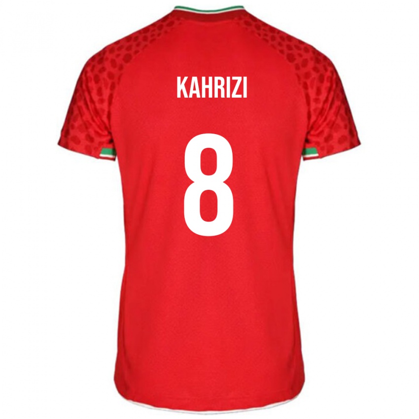 ילדים איראן Abbas Kahrizi #8 אָדוֹם הרחק ג'רזי 24-26 חולצה קצרה
