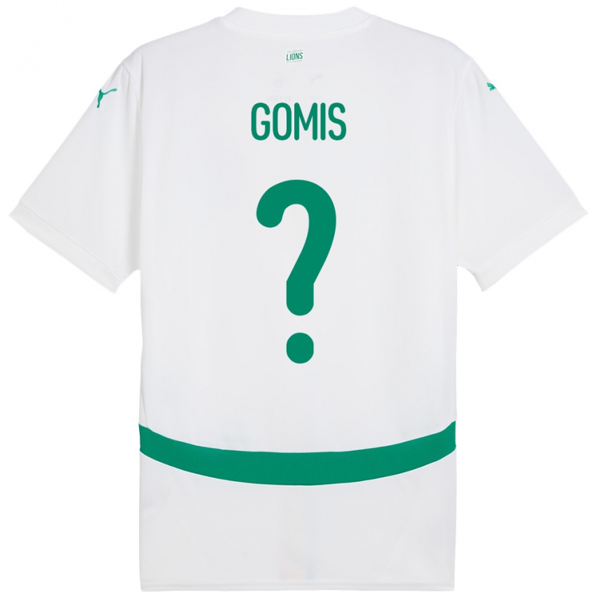 גברים סנגל Vincent Gomis #0 לָבָן ג'רזי ביתית 24-26 חולצה קצרה
