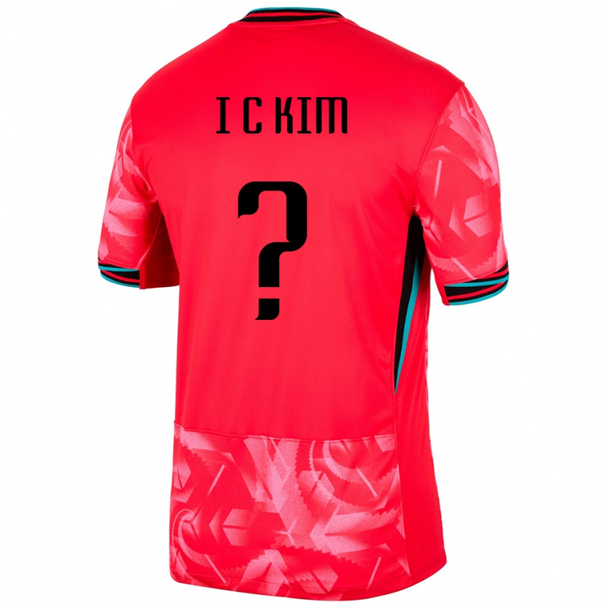 גברים דרום קוריאה Chan-Il Kim #0 אָדוֹם ג'רזי ביתית 24-26 חולצה קצרה